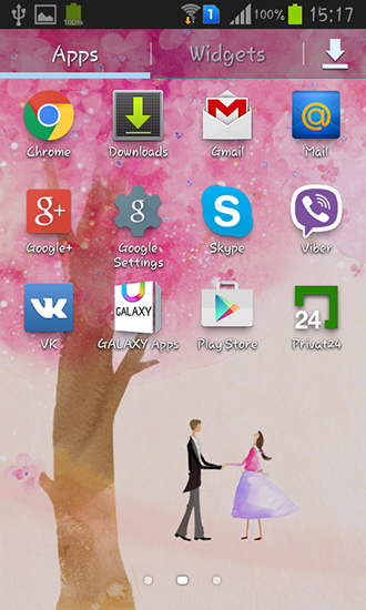 Скриншот экрана Love tree на телефоне и планшете.