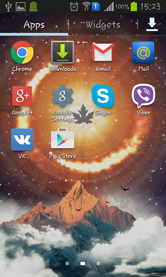 Скриншот экрана Maple leaf на телефоне и планшете.