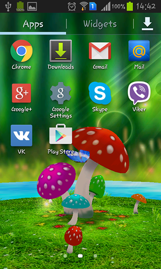 Скриншот экрана Mushrooms 3D на телефоне и планшете.