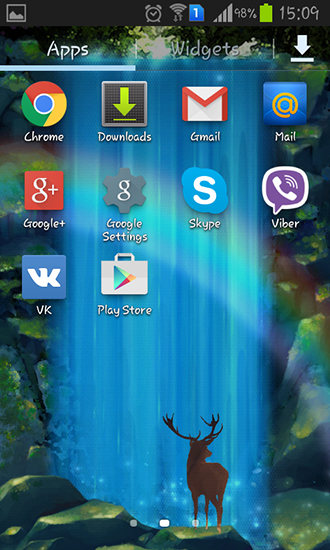Скриншот экрана Mystic waterfall на телефоне и планшете.