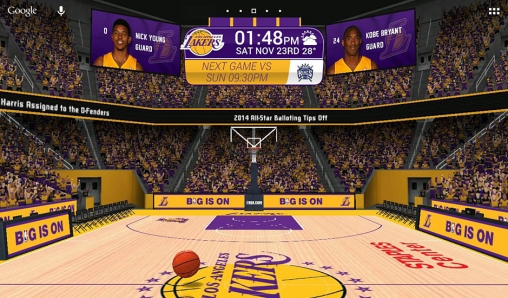Скриншот экрана NBA 2014 на телефоне и планшете.