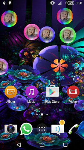 Neon flowers by Next Live Wallpapers