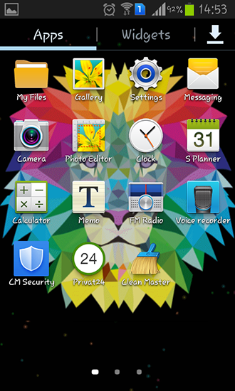 Скриншот экрана Neon lion на телефоне и планшете.