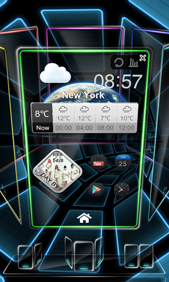 Скриншот экрана Next Time Tunnel 3D на телефоне и планшете.