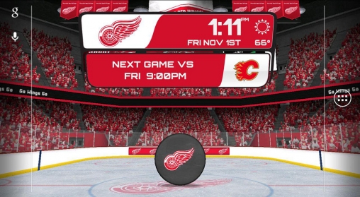 Скриншот экрана NHL 2014 на телефоне и планшете.