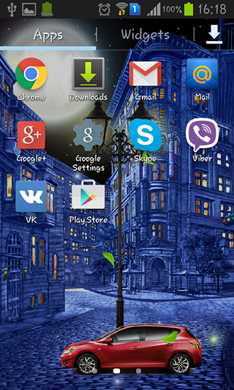 Скриншот экрана Night city by  Blackbird wallpapers на телефоне и планшете.