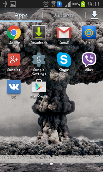 Скриншот экрана Nuclear explosion на телефоне и планшете.