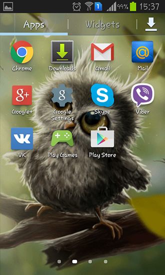 Скриншот экрана Owl chick на телефоне и планшете.