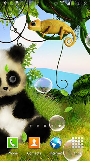 Скриншот экрана Panda by Live wallpapers 3D на телефоне и планшете.