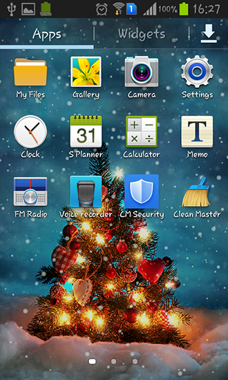 Скриншот экрана Real snow на телефоне и планшете.