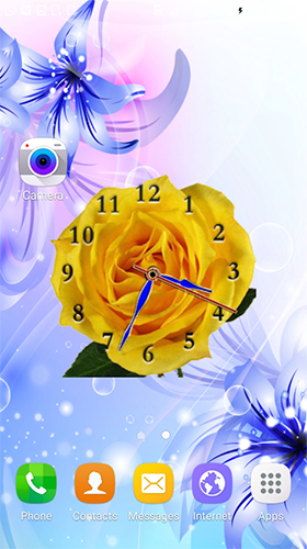 Rose clock by Mobile Masti Zone