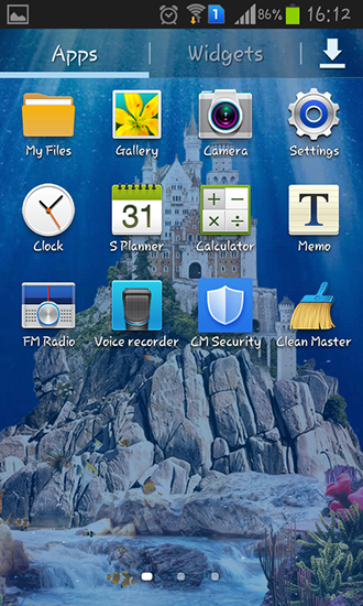 Скриншот экрана Sea world на телефоне и планшете.