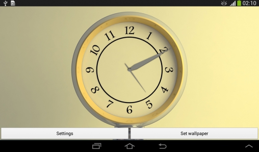 Скриншот экрана Silver clock на телефоне и планшете.