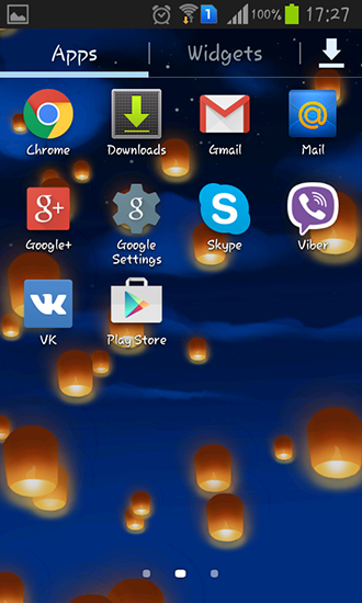 Скриншот экрана Sky lanterns на телефоне и планшете.