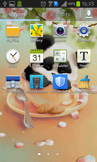 Скриншот экрана Sleepy panda на телефоне и планшете.