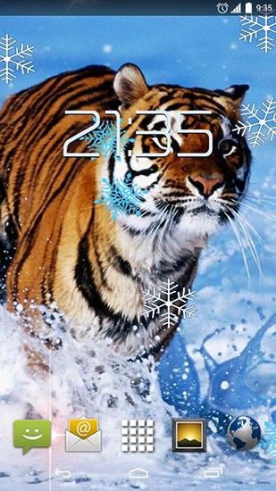 Скриншот экрана Snow tiger на телефоне и планшете.