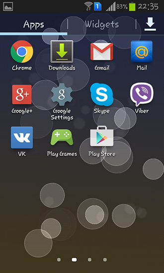 Скриншот экрана Soap bubble на телефоне и планшете.
