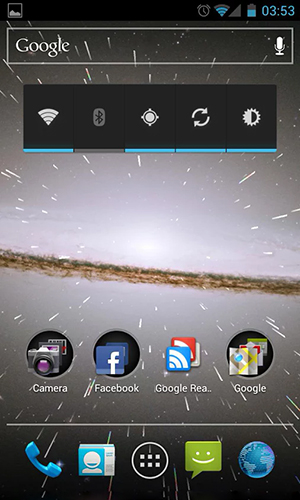 Скриншот экрана Starfield 2 3D на телефоне и планшете.