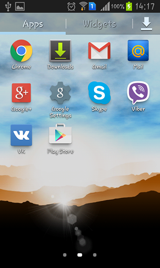 Скриншот экрана Sunrise by Xllusion на телефоне и планшете.
