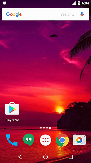 Скриншот экрана Sunset by Twobit на телефоне и планшете.