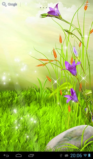 Скриншот экрана The sparkling flowers на телефоне и планшете.