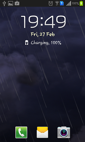 Скриншот экрана Thunderstorm на телефоне и планшете.