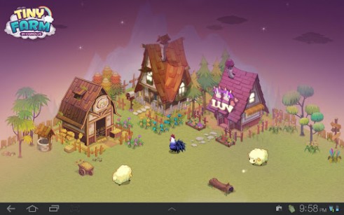 Скриншот экрана Tiny farm на телефоне и планшете.