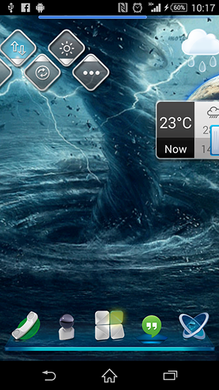 Скриншот экрана Tornado 3D HD на телефоне и планшете.
