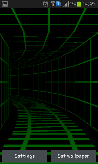 Скриншот экрана Tunnel 3D на телефоне и планшете.