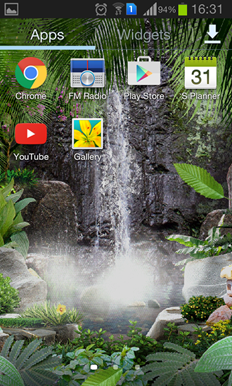 Скриншот экрана Waterfall 3D на телефоне и планшете.