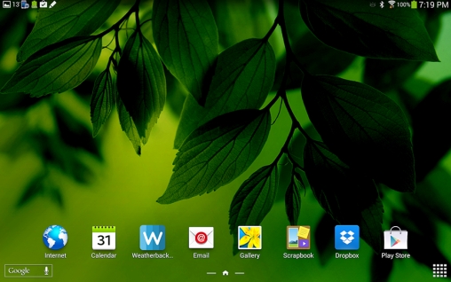 Скриншот экрана Weatherback на телефоне и планшете.