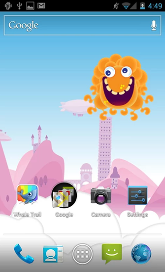 Скриншот экрана Whale trail на телефоне и планшете.