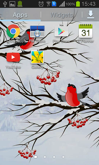 Скриншот экрана Winter: Bullfinch на телефоне и планшете.