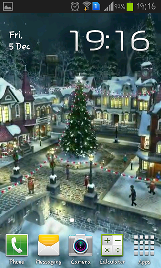 Скриншот экрана Winter village 3D на телефоне и планшете.