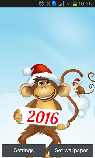 Скриншот экрана Year of the monkey на телефоне и планшете.