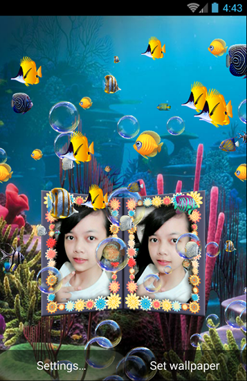 Couple photo aquarium