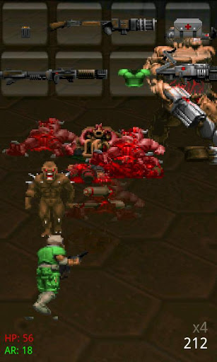 Скриншот экрана Doom на телефоне и планшете.