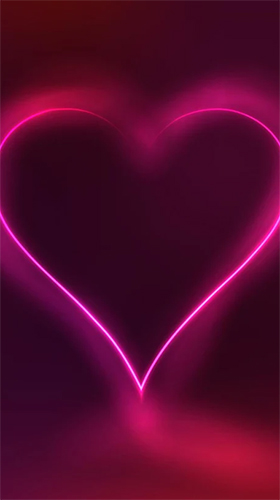 Neon hearts by Creative Factory Wallpapers