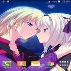 Кроме живых обоев на Андроид My date HD, скачайте бесплатный apk заставки Anime lovers.