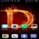 Кроме живых обоев на Андроид Dragon strike, скачайте бесплатный apk заставки Fire letter 3D.