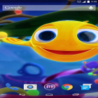 Кроме живых обоев на Андроид Galaxy parallax 3D, скачайте бесплатный apk заставки Funny little fish.