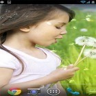 Скачайте Girl and dandelion на Андроид, а также другие бесплатные живые обои для HTC Desire 600.