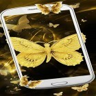 Кроме живых обоев на Андроид Lightning storm, скачайте бесплатный apk заставки Gold butterfly.