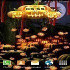 Скачайте Halloween: Clock на Андроид, а также другие бесплатные живые обои для LG Leon H324.