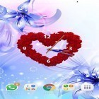 Кроме живых обоев на Андроид Flowers by Happy live wallpapers, скачайте бесплатный apk заставки Rose clock by Mobile Masti Zone.
