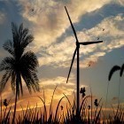 Кроме живых обоев на Андроид Swans lovers: Glow, скачайте бесплатный apk заставки Sunset: windmill.