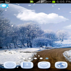 Кроме живых обоев на Андроид Cars clock, скачайте бесплатный apk заставки Winter snowfall by AppQueen Inc..