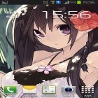 Кроме живых обоев на Андроид Live clock, скачайте бесплатный apk заставки Anime girl.