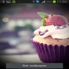 Кроме живых обоев на Андроид Neon flowers by Art LWP, скачайте бесплатный apk заставки Cupcakes.