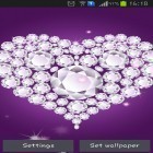 Кроме живых обоев на Андроид White rose by HQ Awesome Live Wallpaper, скачайте бесплатный apk заставки Diamond hearts.